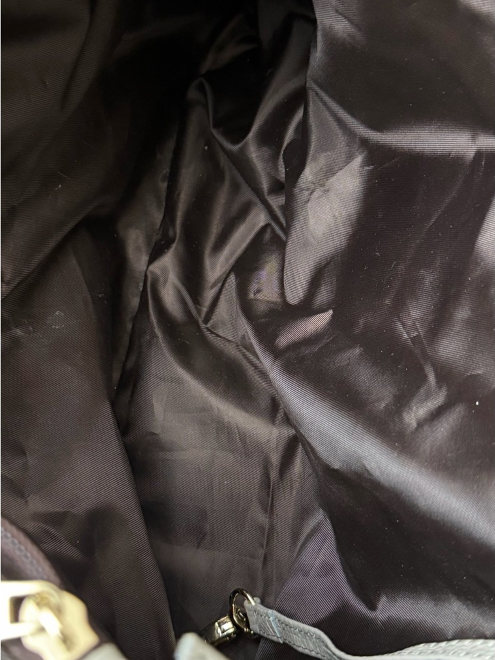 Classic Pebbled Leather Tote in Light Gray - Picture 15 of 15